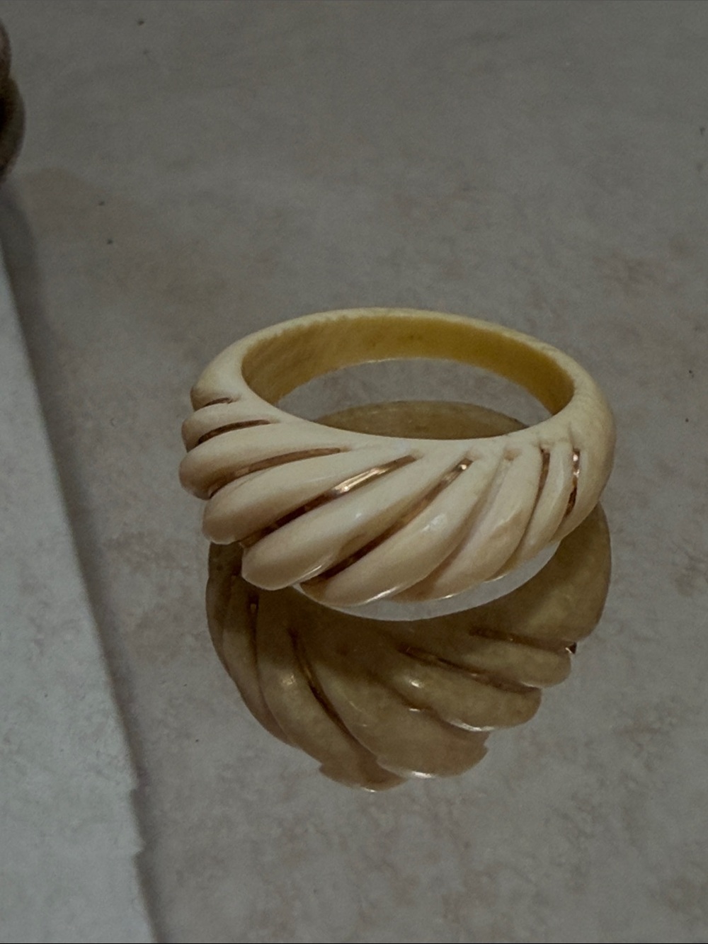 Real Gold Bone Ring